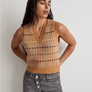 Madewell Yellow Sweater Vest